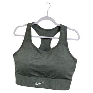 Nike Swoosh Dri-Fit Medium Support Sports Gray Wireless Pullover Bra Plus Sz 2X